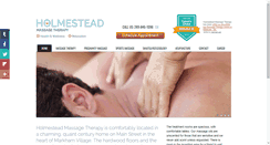 Desktop Screenshot of holmesteadmassagetherapy.com