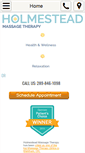 Mobile Screenshot of holmesteadmassagetherapy.com